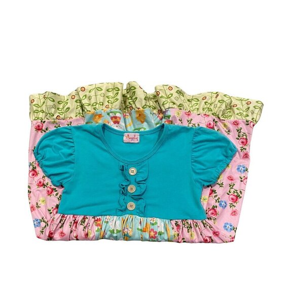 Angeline Kids Girl's Spring Floral Dress - Size 3XL/7-8 - Excellent! - Picture 2 of 3